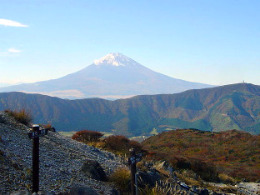 Mount Fuji seen from a tramway, Hakone (photo by David Monniaux)