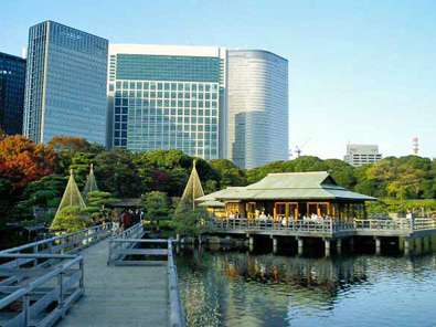 Hamarikyu Gardens & Shiodome