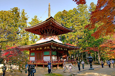 Tōtō, Danjōgaran, Kōya-san (photo by 663highland - Creative Commons licence)