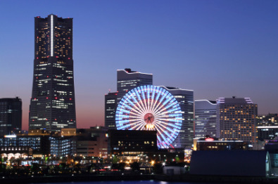 Minato Mirai 21 at night, Yokohama