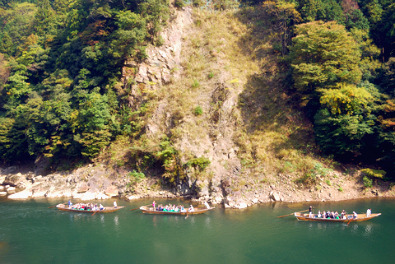 Hozu Gorge seen from Ōkōchi Sansō Villa, Kyoto