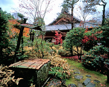 Garden of the Ryōanji Temple in autumn, Kyōto