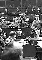 General Tojo Hideki at the War Trial
