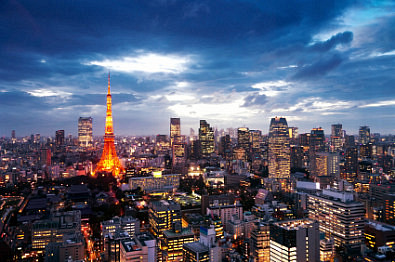Sunset over Tokyo