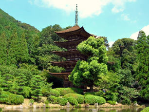 Five-storied pagoda, Ruriko-ji Temple, Yamaguchi