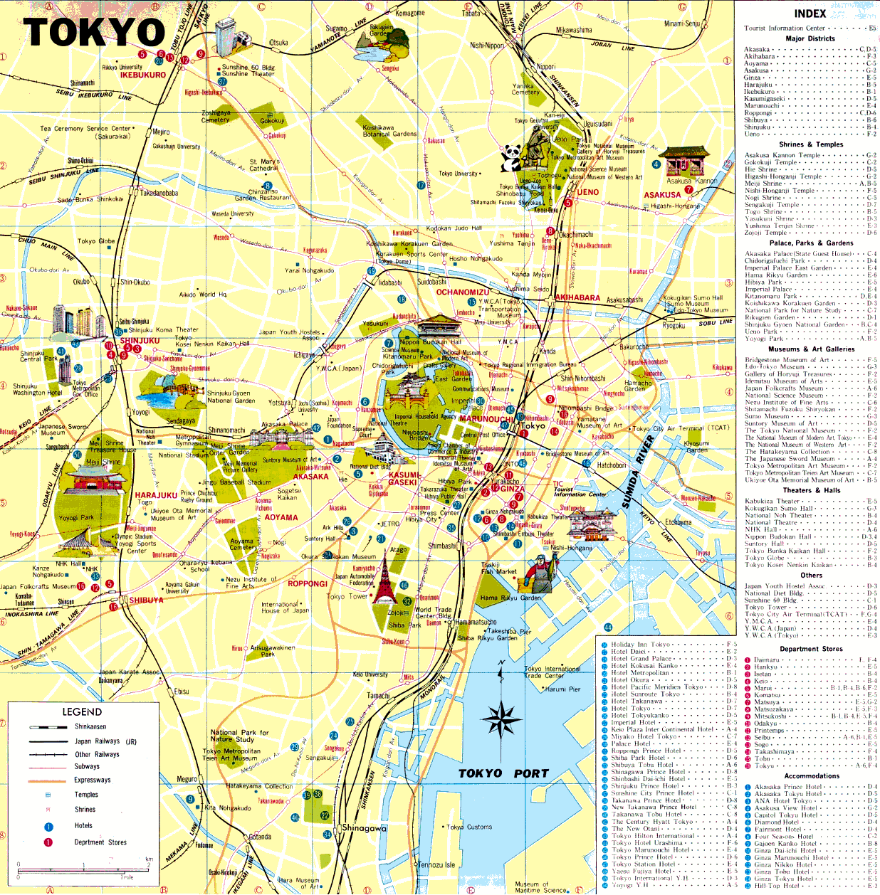 Detail Tokyo City Travel Destinations Attractions Map,Travel Destinations Attractions Map of Tokyo City Japan,Tokyo City Japan Tourism Tourists Travel Guide Hotels Map